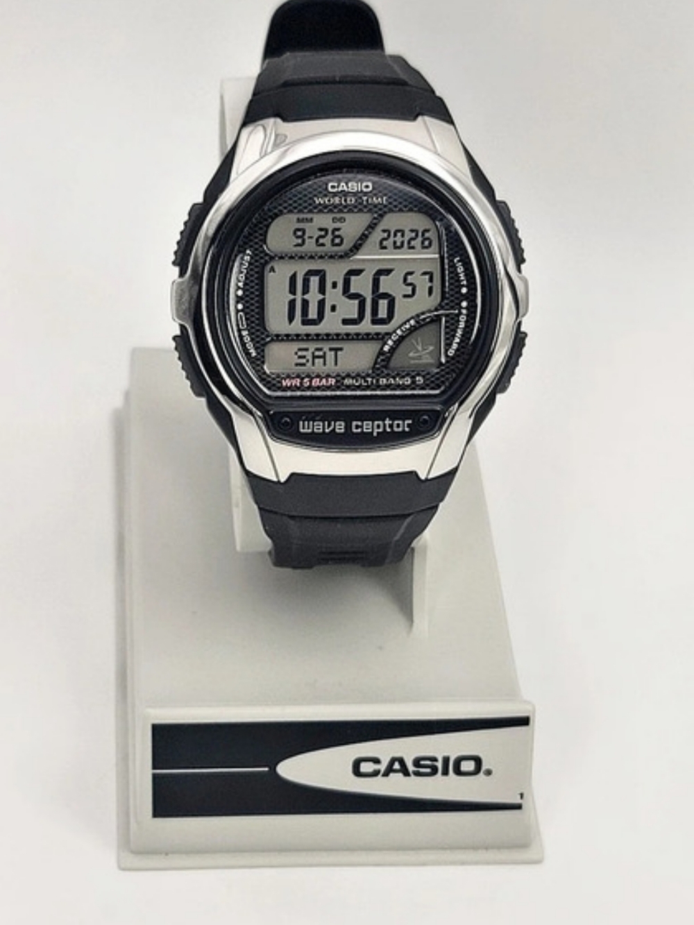 Casio Wave Ceptor WV-58R Atomic Digital Watch Multi Band 5 Module 3476